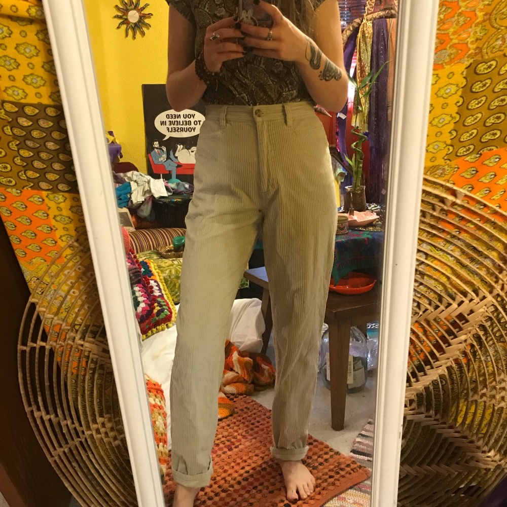 Vintage corduroy high waisted pants